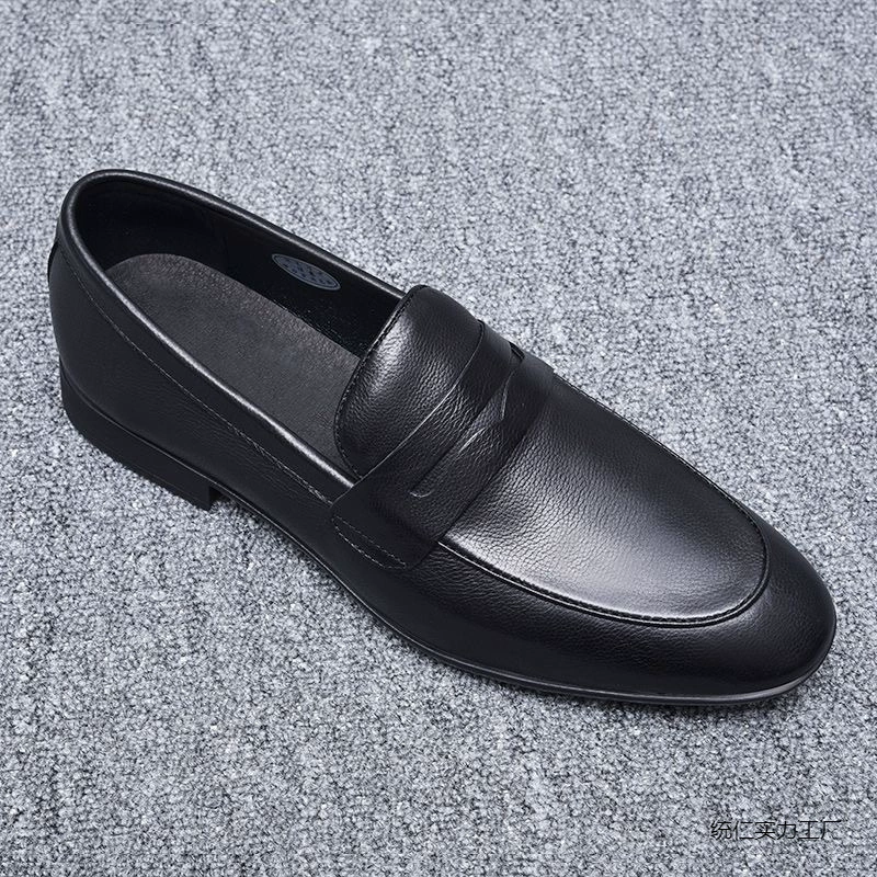 Весенние и летние новые модные дикие бобовые ботинки Один педаль Lefu обувь повседневная модная мужская кожаная обувь дышащая обувь папы