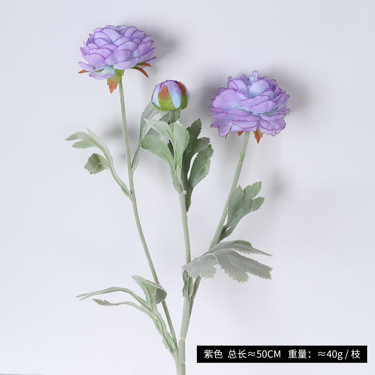 Flores de peonía extranjera de alta gama flocado 3 flores de loto de rocío decoración del hogar adornos falsos flores en vivo flores de simulación al por mayor