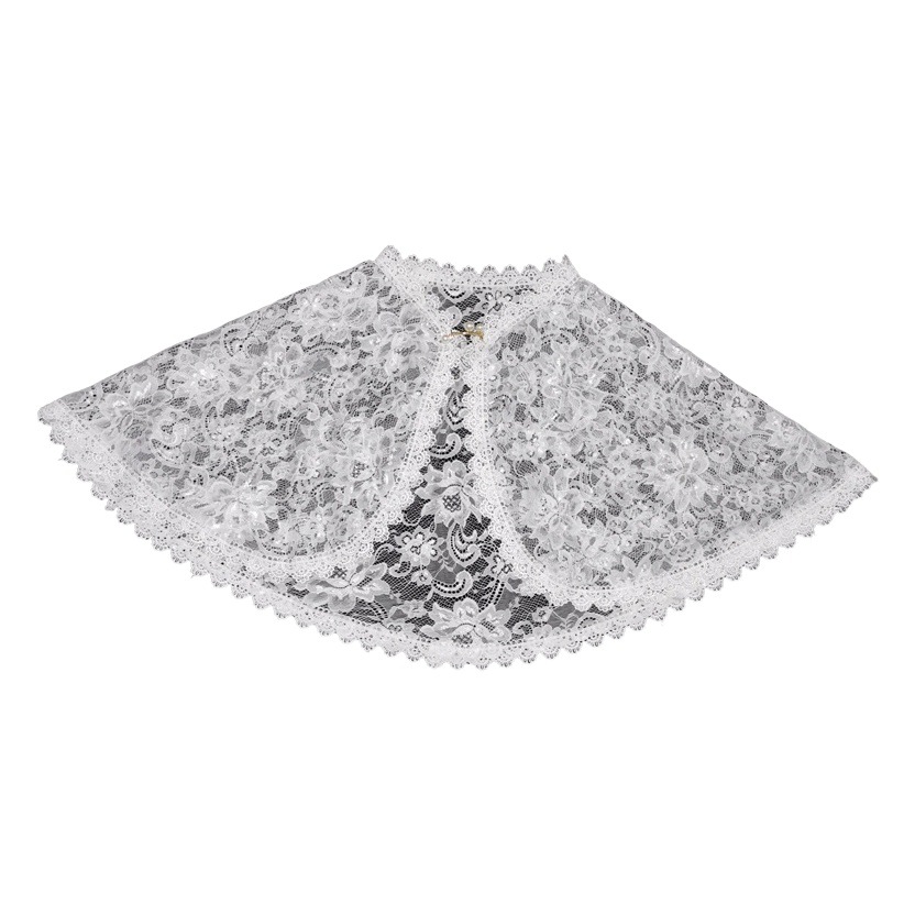 New lace shawl plus size matching wedding dress cheongsam daily anti-DDoS driving performance cloak thin waistcoat
