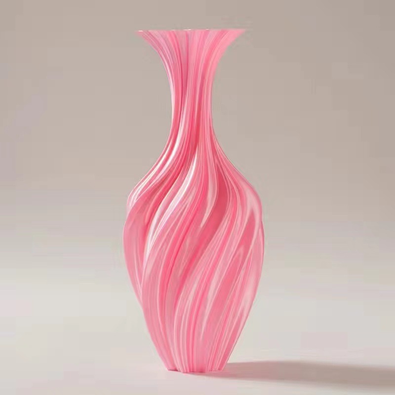 3D打印花瓶新款艺术花瓶扭曲复古摆件北欧简约ins风3D打印轻奢风|undefined