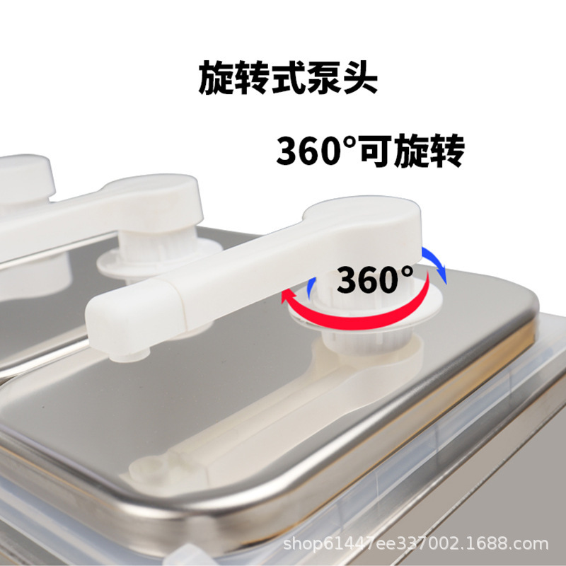 不锈钢酱汁泵1-5头塑料酱汁按压泵商用果糖果酱泵酱汁分发器批发|undefined