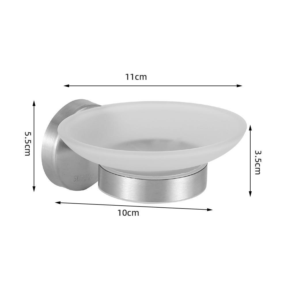 Baño colgante conjunto de acero inoxidable seis piezas toallas toallas barra toallas toallas toallas un gancho anillo conjunto colgante de pared