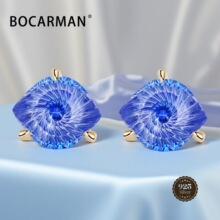 S925���y�18K����۾���ɫ5A�ʯ����ݽz���� Ůʿ�r���Ʒ���l