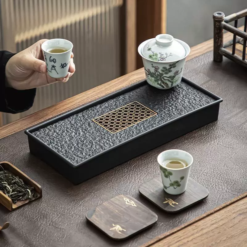 Wujin Stone Tea Delite Легкая роскошь Домашний чайный сайт Чайный терминал Складирование дрейфовую дорожку Драйв сухой привод