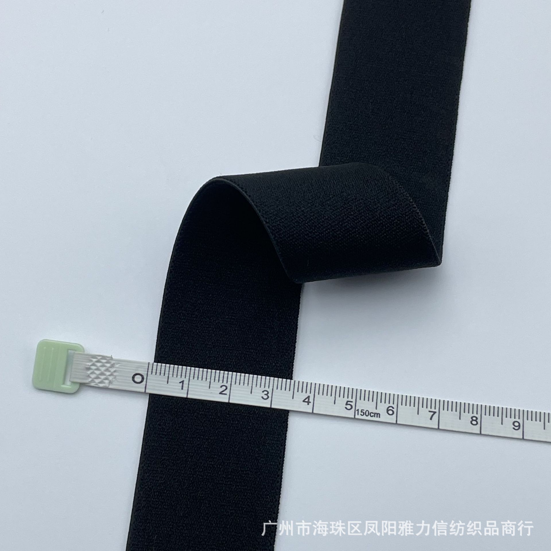 Fabricante spot engrosamiento color puro banda elástico de alta elasticidad de grano liso suave para la piel banda elástica de la cintura de terciopelo de doble cara