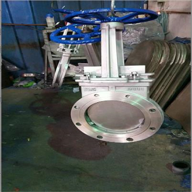 聚氨酯刀闸阀 PZ73Y-10P 手动对夹明杆刀闸阀 渣浆污水闸阀 DN150