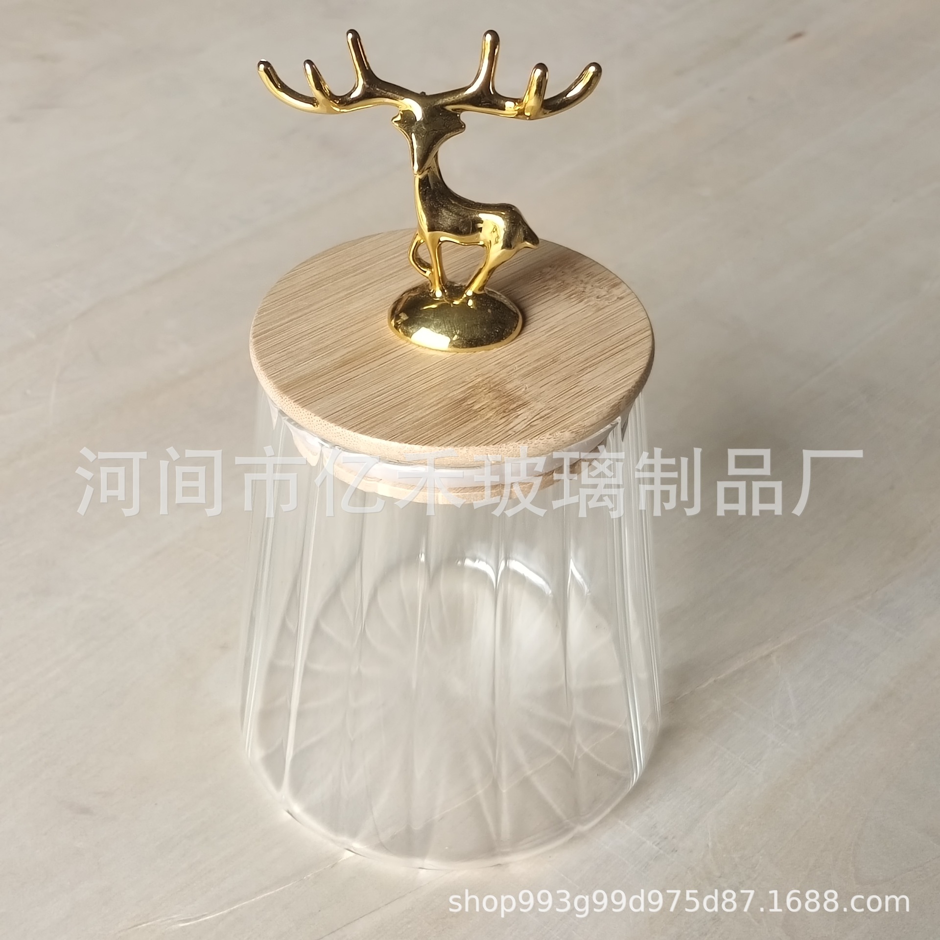 Tarro de vidrio de pétalo spot, frasco de vidrio sellado creativo, frasco de té, jarabe de gran capacidad de grado alimenticio para el hogar, almacenamiento a rayas