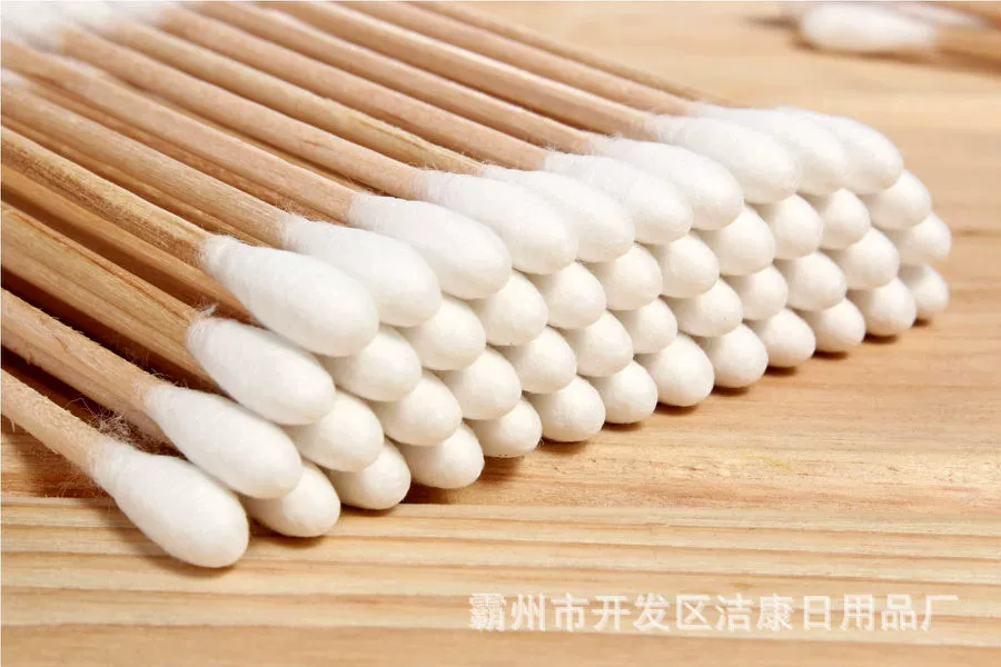Д disposable cotton pads, double-sided cotton swabs, ear picking, cosmetic makeup remover, 100 pieces