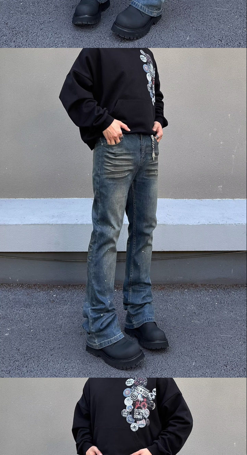 New Spring/Autumn High Quality Stretch Men's Jeans Straight Leg Slim Fit Retro Versatile Fashion Jeans_mkmklike.com
