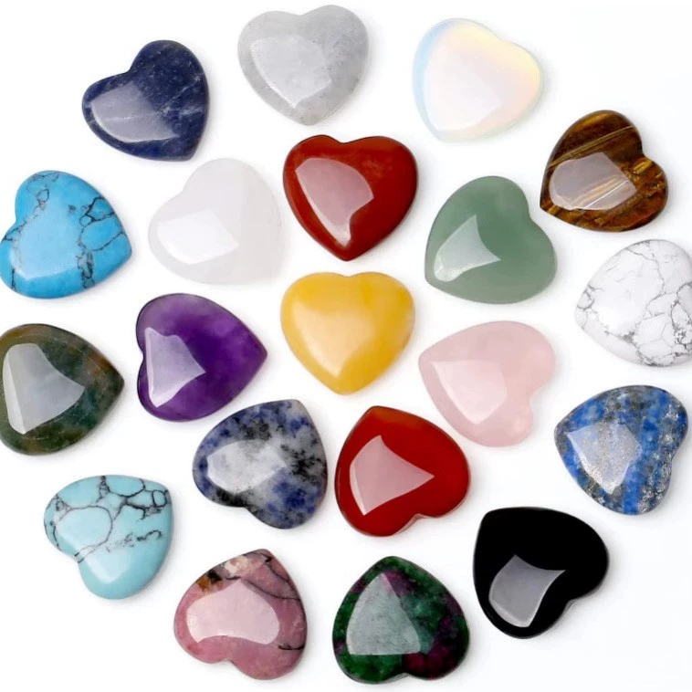 Натуральный Кристалл Любви Персиковое Сердце Мини Гриб Крест Круглый Шар Шестигранный Колонна Энерговый Камень Удачи Природный Камень