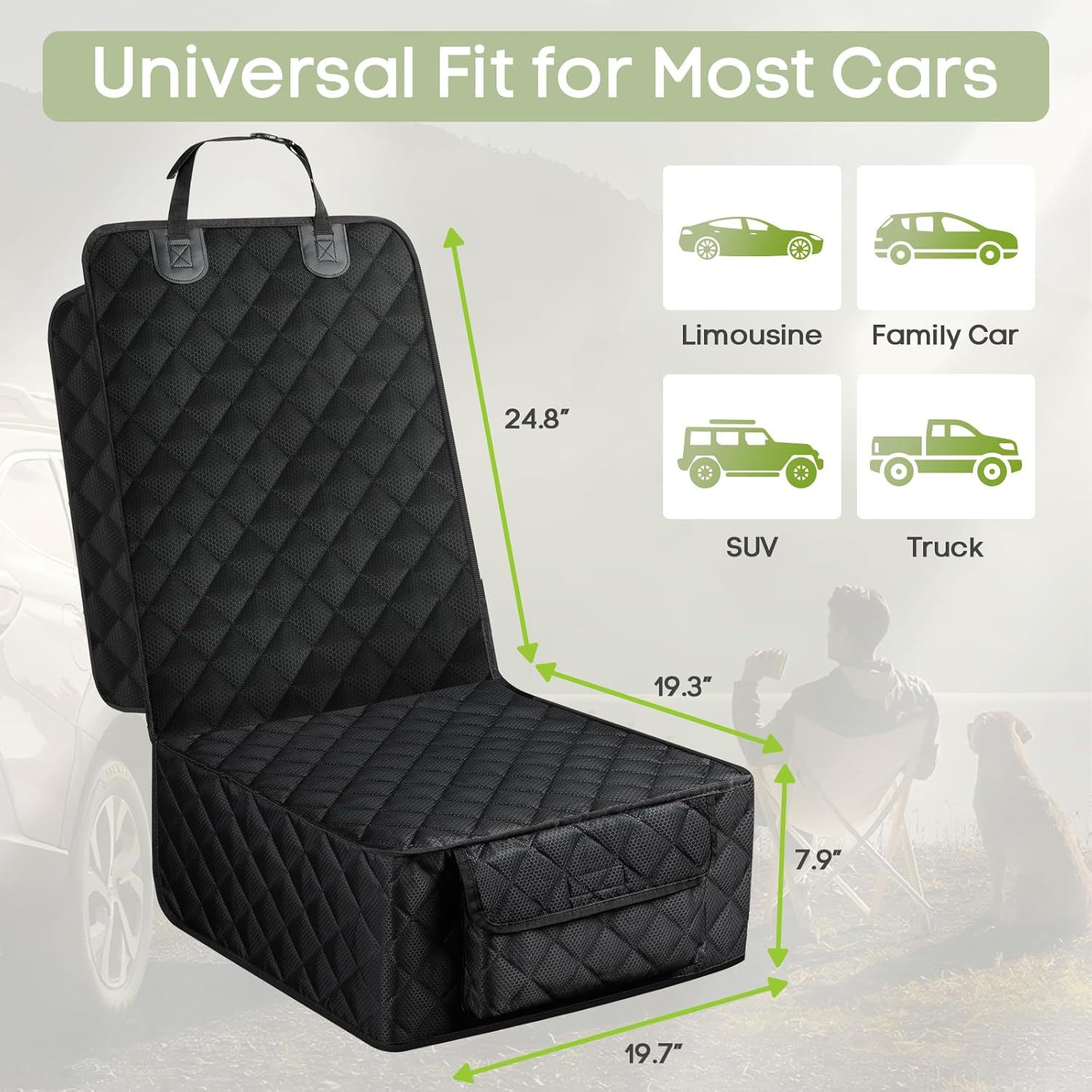 Waterproof Pet Car Seat Cover Dog And Cat Protector Mat_voghion.com