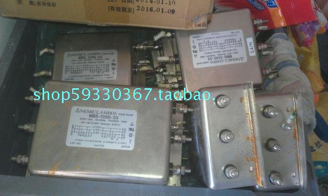 A041*二手拆件 日本LAMBDA三相三线 250V 50A 电源滤波器 MBS-135