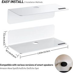 Acrylic punch-free wall storage rack floating shelf wall hanging rack kitchen bathroom wall hanging storage rack display rack