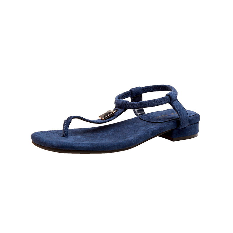 Sandalias planas con correa en T y hebilla dorada con diseño retro de pato mandarín para mujer, estilo veraniego, para ir al trabajo. image 6