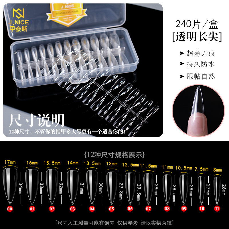 Europa y los Estados Unidos arco plano sin marcas sin grabación caja de molienda transparente esmerilado desmontable extensión de la mitad de la hoja de manicuras de doble uso