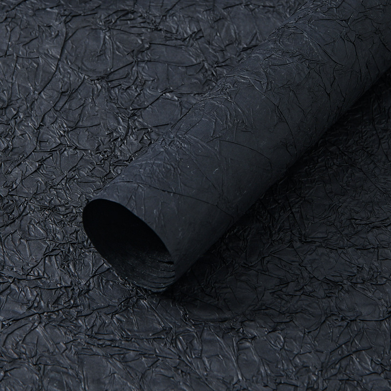 Papel de piedra hecha a mano florista material de embalaje DIY papel texturizado doble pliegue de alta sensación de embalaje de flores papel texturizado