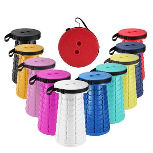 Macaron Portable Folding Telescopic Stool Subway Queuing Stool Outdoor Camping Travel Leisure Fishing Stool