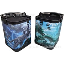 加高喷绘打水桶钓鱼路亚野钓大容量手提活鱼桶渔具装鱼桶鱼箱批发