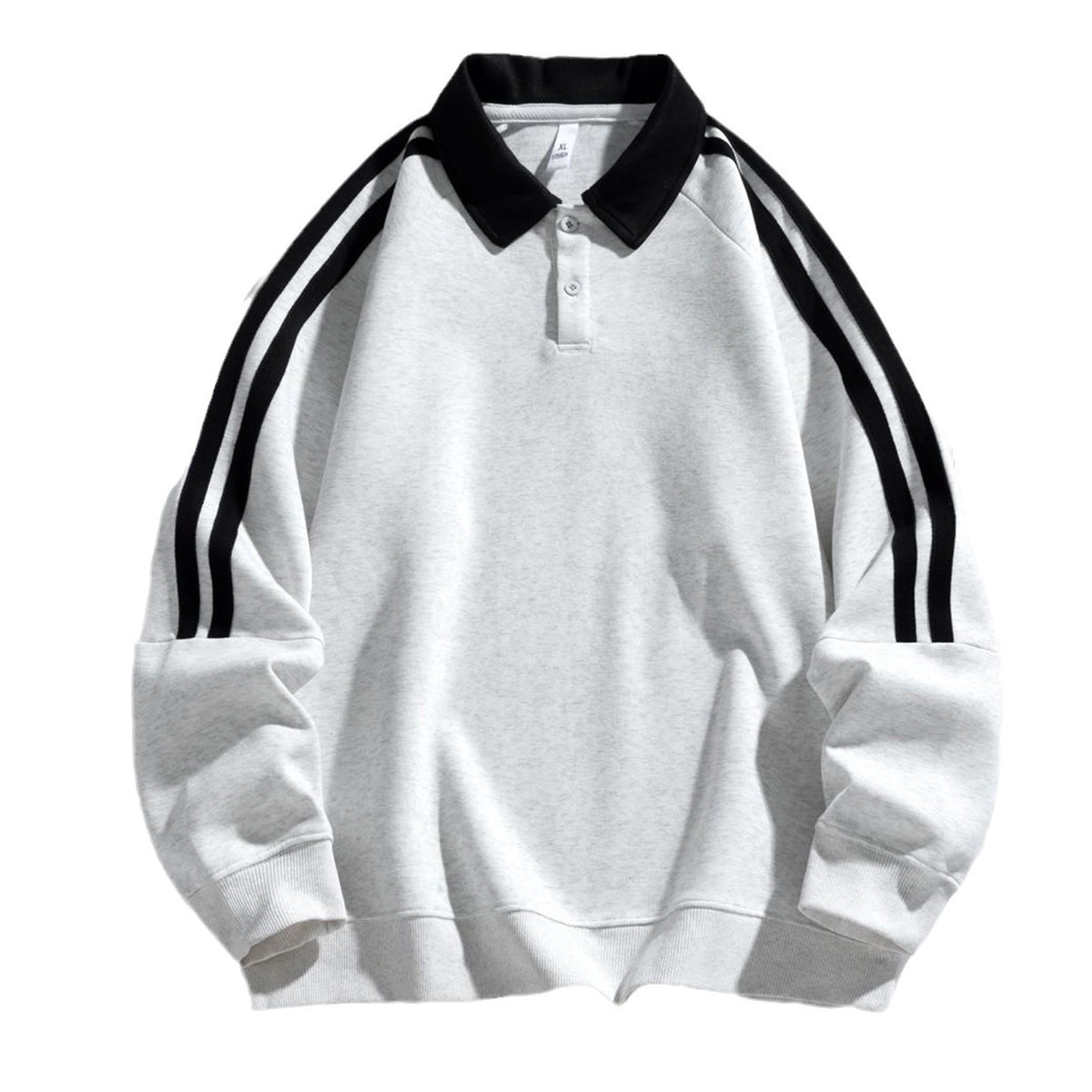 Felpa con cappuccio polo a contrasto patchwork AOLADA per ragazzi, nuovo top americano di alta moda per la stagione primaverile e autunnale_voghion.com