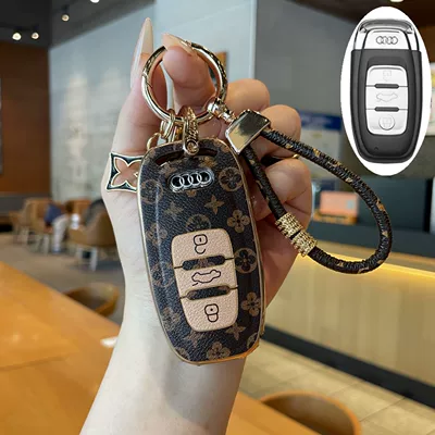 Car key bag: Cover, A3 Dynamic Type, A7L - type-c-key-cover-light-luxury-leather-rope