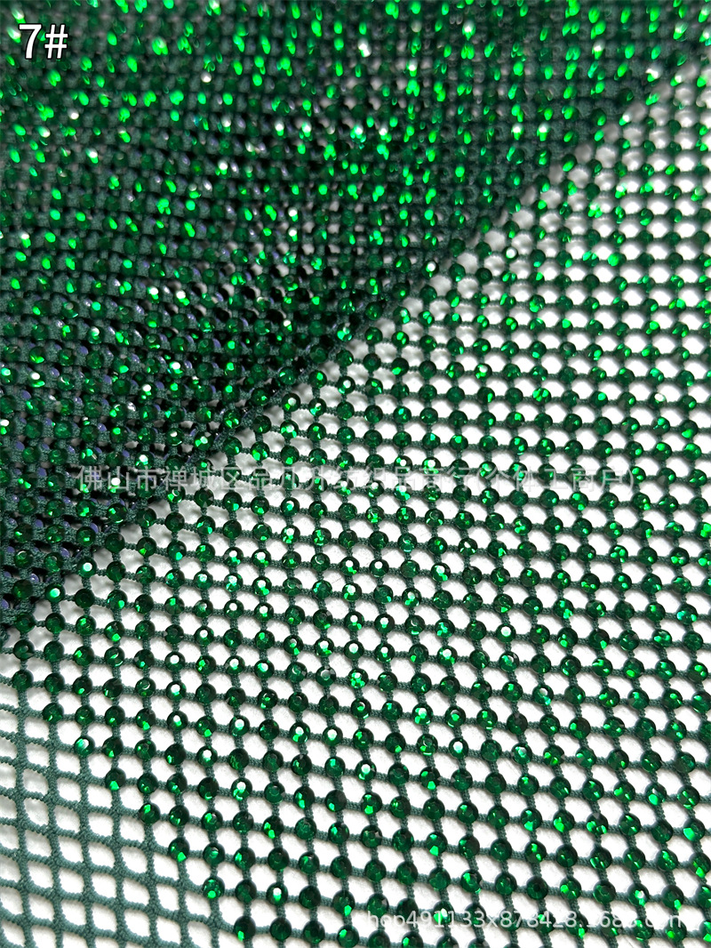 Fábrica de nuevos productos al por mayor Zhongshan 10 imitación de vidrio de diamond tela tela de vestido de baile