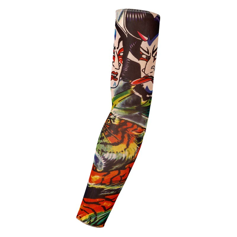 Шёлковая татуировка, ленты/рукава этого лета для мужчин и женщин, защита от солнца