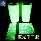 Предупреждающая зеленая светящаяся пленка из ПВХ, окрашенная распылением, маркировочный материал, огненная пленка для надписей, светящиеся наклейки, светоотражающие светящиеся наклейки
