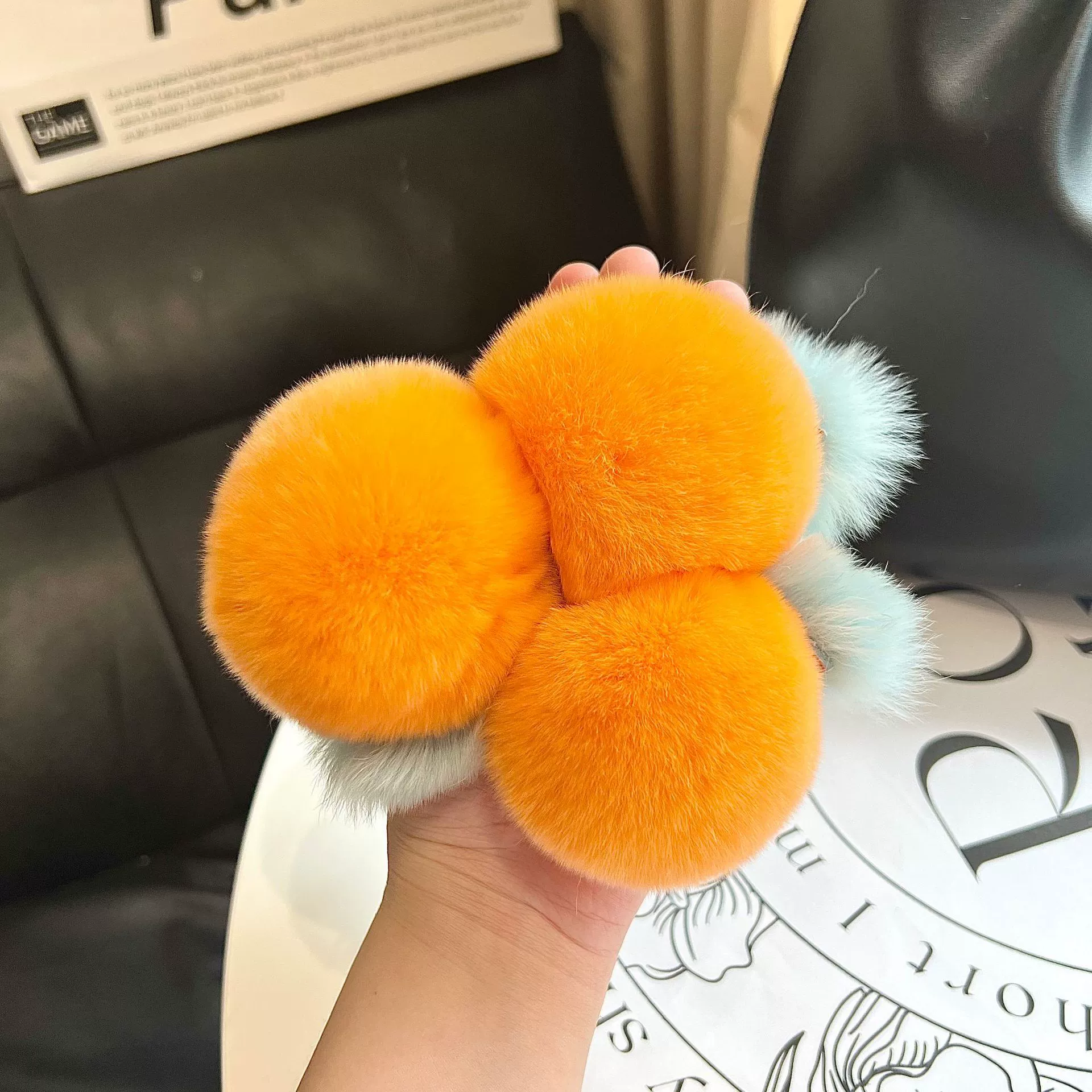 Cute plush keychain, bag decoration