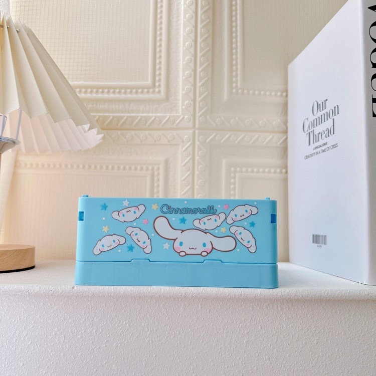 新商品の漫画の周辺の布の折り畳み可能な収納ケースの少女の心のデスクトップの化粧品の口紅の雑物の整理箱