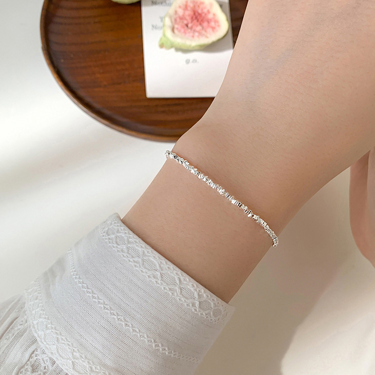 女性用の細かいシルバーブレスレット、シンプルな個性、ニッチなデザイン、気質、新しい中国風のハンドジュエリー卸売|undefined