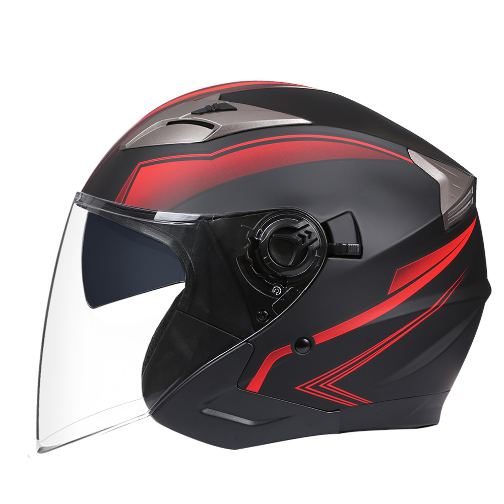 Half Helmet – Motuoche Motosiklet kaskı (dəbilqə) - red-m57-58