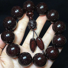 非洲小叶紫檀佛珠手串老料爆星男士文玩手链木质工艺品  厂家批发