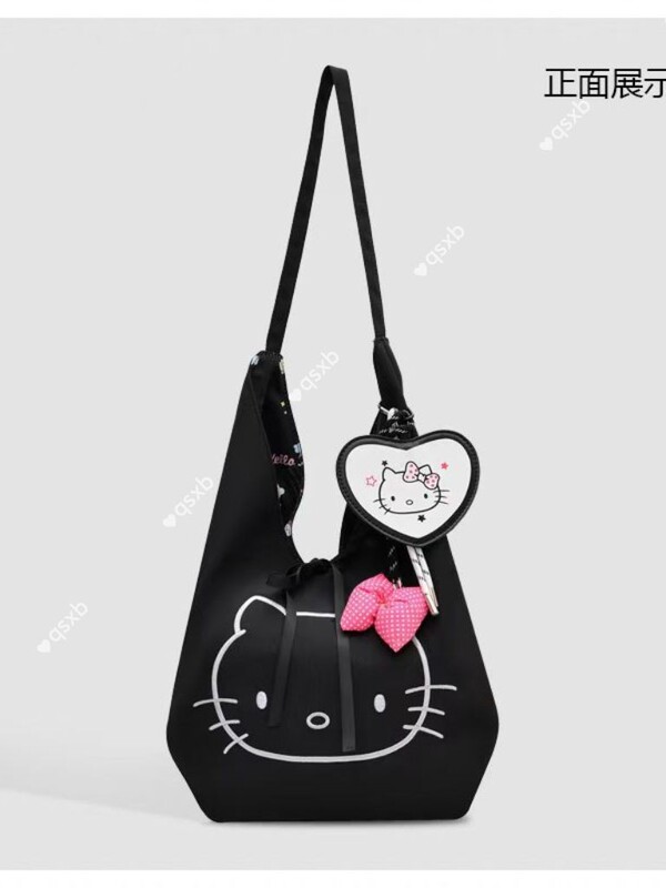 超火Hello kitty托特包包包女2025年学生单肩包大容量上课通勤包|undefined
