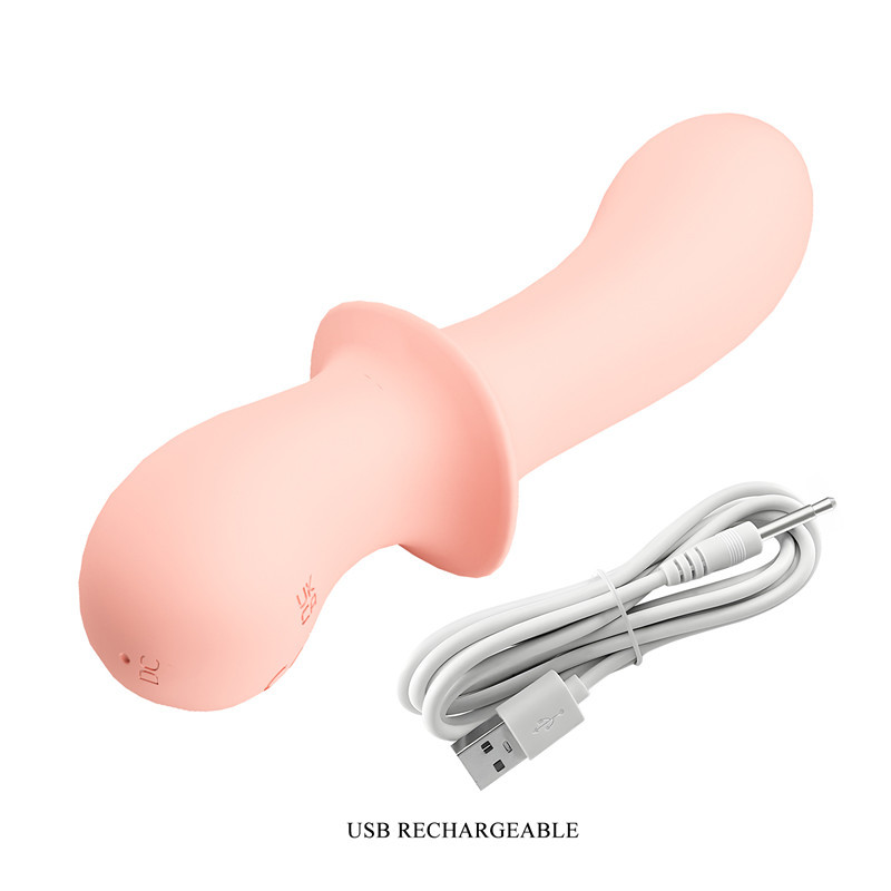 Bacchetta massaggiante in silicone per donna 10 vibrazioni usb_voghion.com