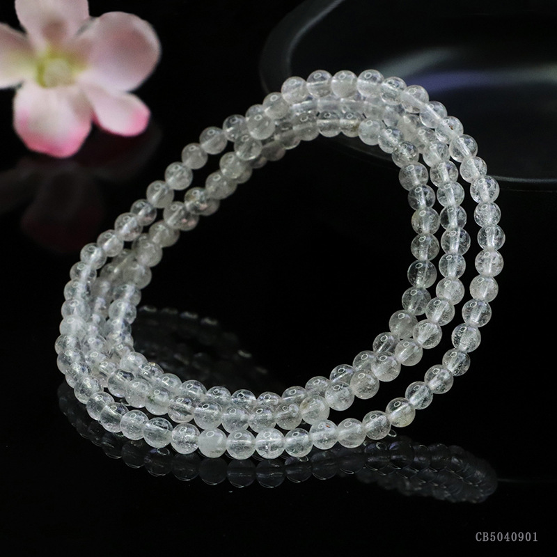 3A등급 화이트 크리스탈 멀티서클 팔찌(CB5040901）