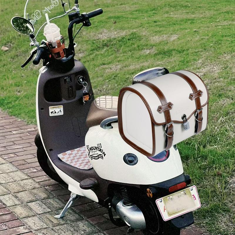 Electric Scooter Rear Bag Backrest Bracket Model, Convenient Detachable Rear Seat Bag, New Trendy Victoria Bag for Motorcycles
