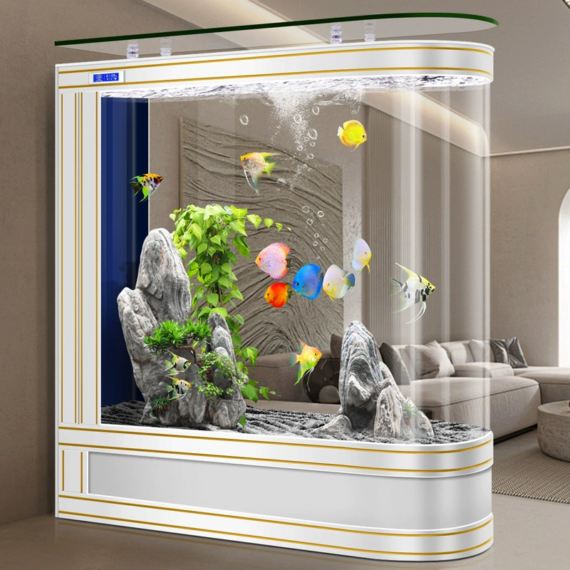Аквариум для гостиной Bullet, простой, средний и большой, напольный, 2025 года, новый, цельный, с разделительной перегородкой