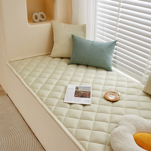 Thickened Linen Bay Window Mat Window Sill Mat Sponge Simple Modern Bedroom Balcony Mat Non-Slip Tatami Four Seasons Factory