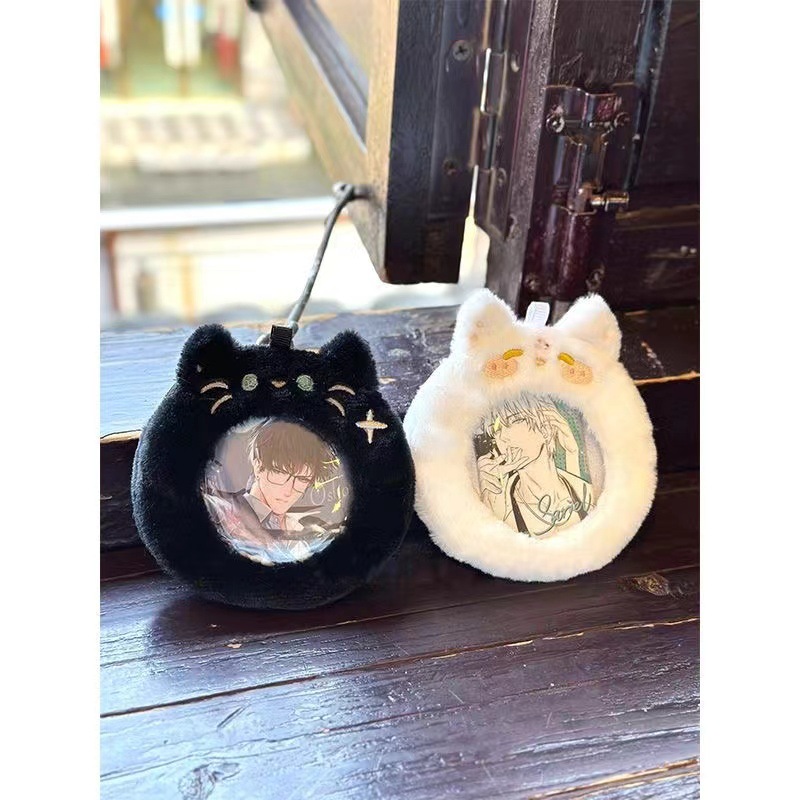 Meow Fox Plyschbar Söt Förvaring Liten Smärta Transparent Display Student Spannmålsskyddsväska_voghion.com