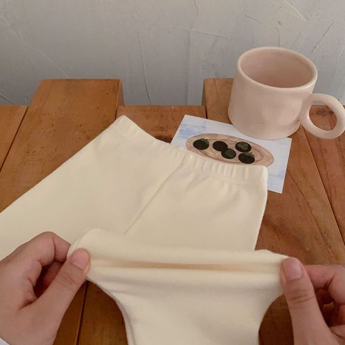 Autumn and winter girls' leggings, pure cotton, versatile pants for children and babies, Korean style anti-mosquito trousers, printed trendy one-piece drop shipping