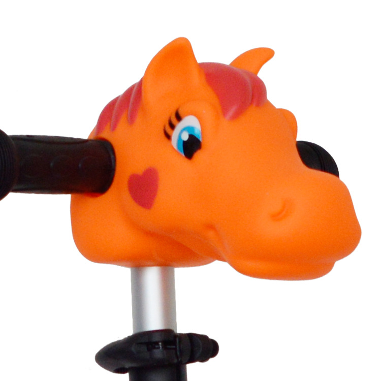 Suministro transfronterizo de accesorios de cochecito para niños scooter dibujos animados lindo cabeza de animal decoración bicicleta anticolisión casco