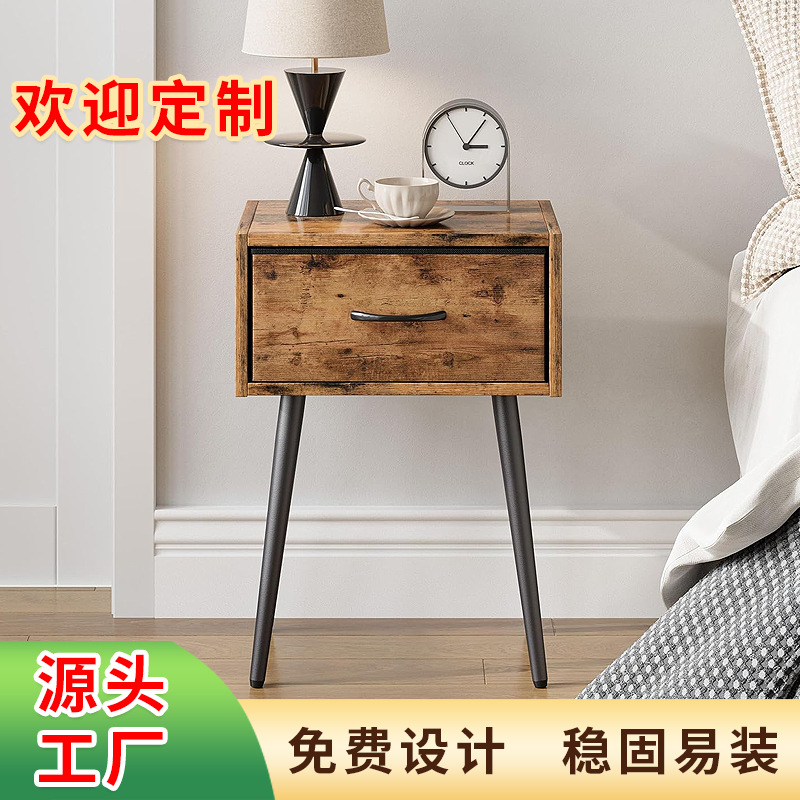Modern Simple Small Bedside Table Bedside Small Storage Cabinet Home Bedroom Italian Minimalist Simple Cabinet