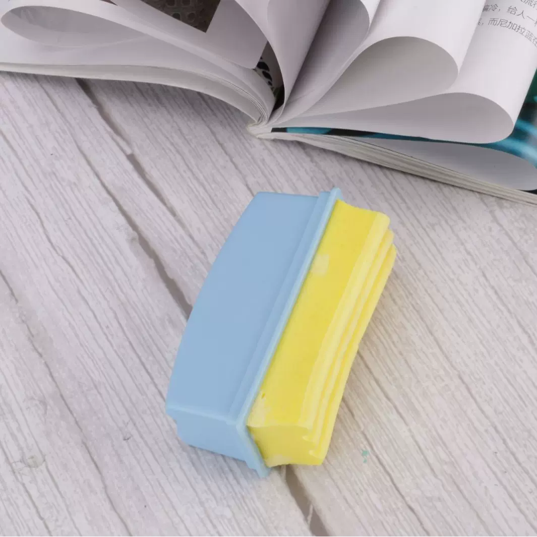 厂家供应水溶性无尘粉笔儿童小板擦 胶棉创意清新小板擦