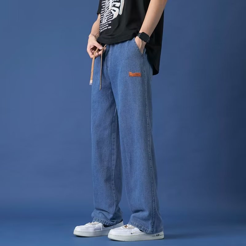 Jeans men's new spring and autumn straight loose casual Japanese retro Joker manufacturers wholesale cross-border foreign trade