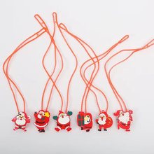 发光项链圣诞节玩具项链 闪光卡通软胶项链儿童礼物厂家 直销跨境