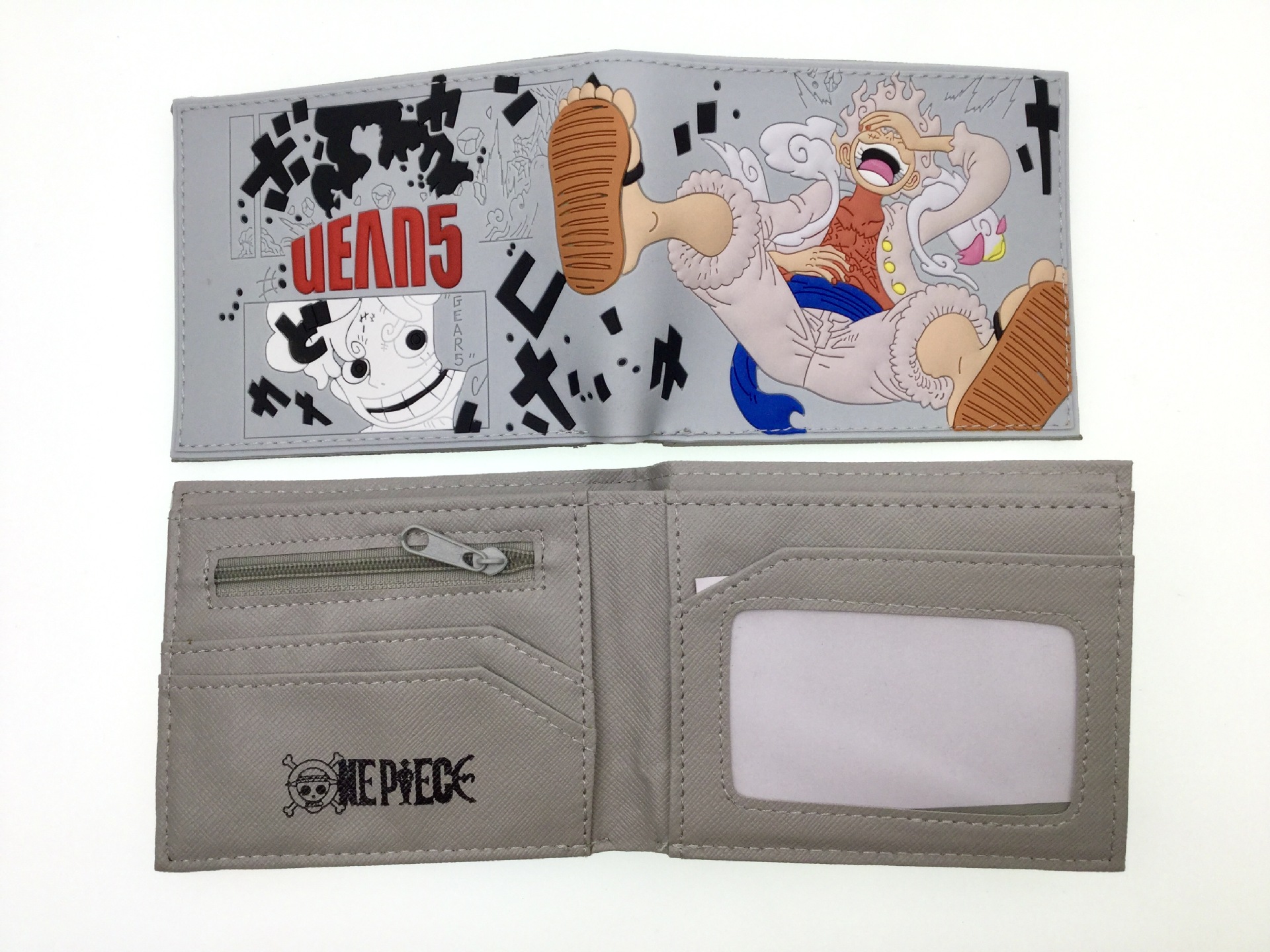 Monedero periférico One Piece One Piece Nikalufei Sauron Sanji estudiante dibujos animados hombres y mujeres tarjetero corto cartera