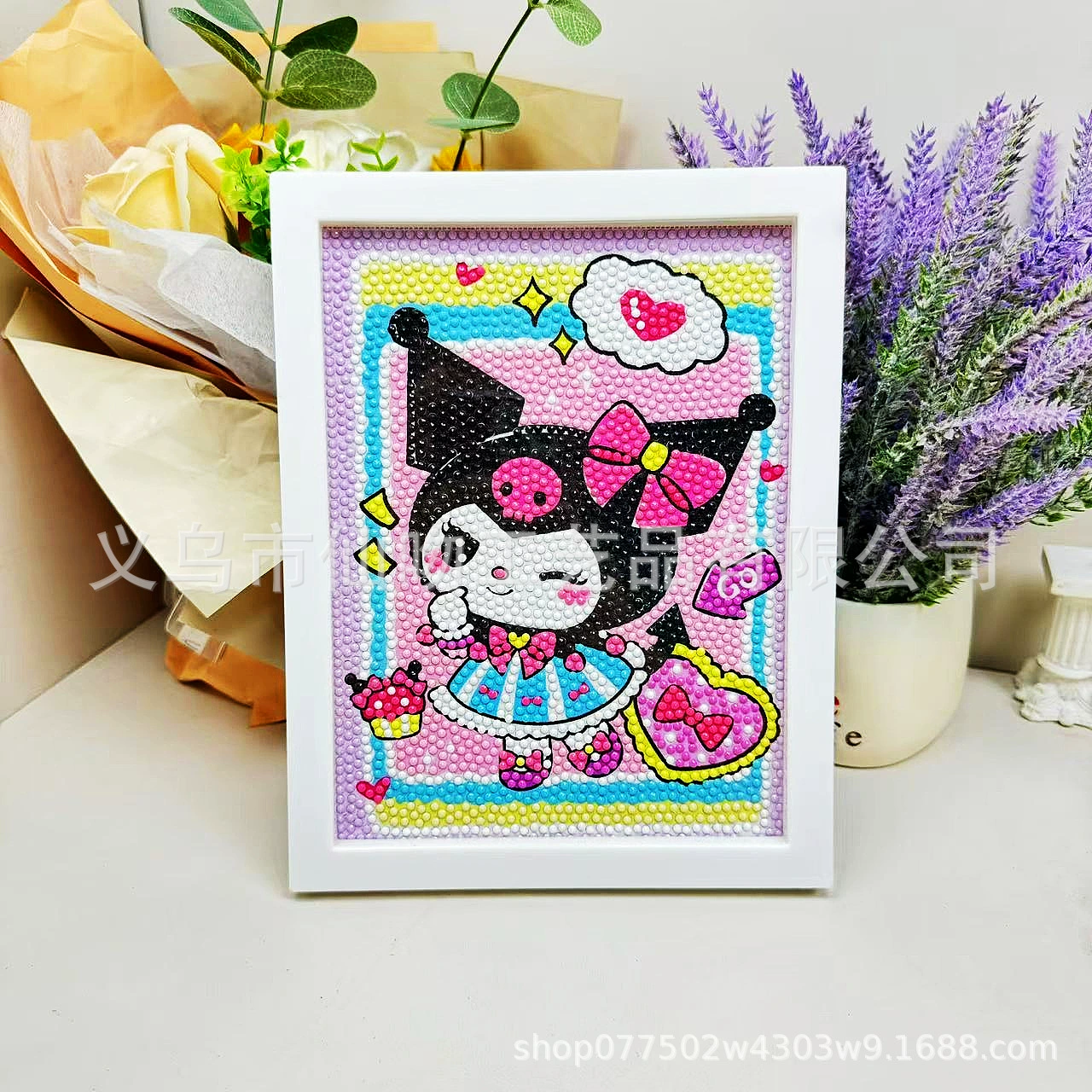 Набор для алмазной живописи Sanrio Kuromi, 17×22 см пластиковая рамка, набор для творчества DIY для детей