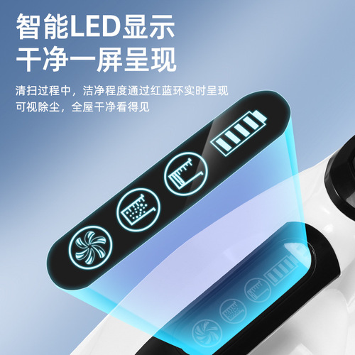 Wireless Smart Voice-Controlled Automatic Roll-Up Vacuum Sweeper with Self-Cleaning and Mopping Function