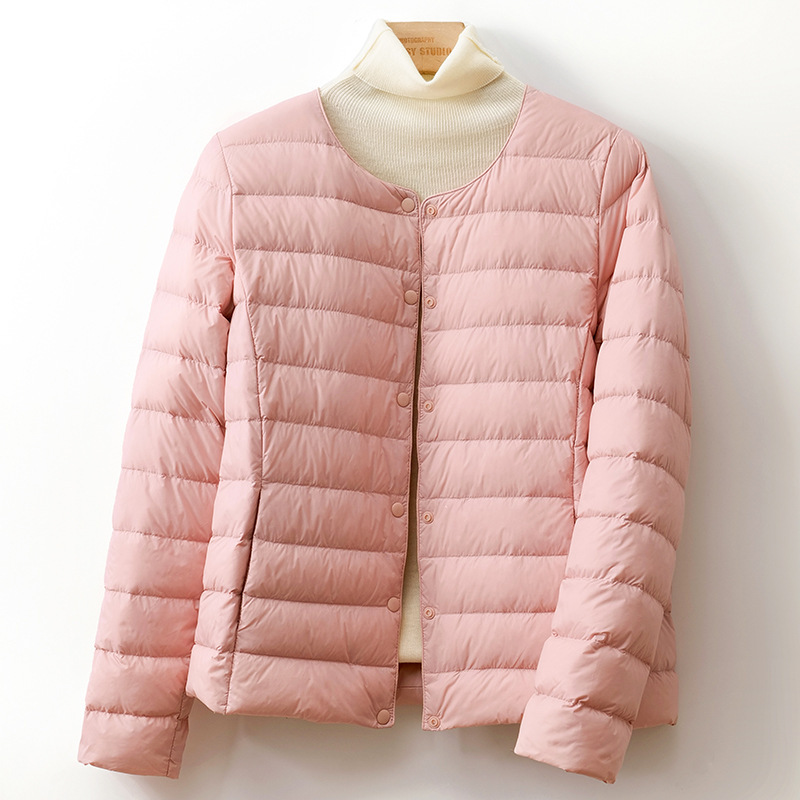 New National Standard 90 Velvet Puff Cloud 2025 Autumn and Winter Lightweight Liner down Jacket with Short Round Neck and Collarless Inner Wear