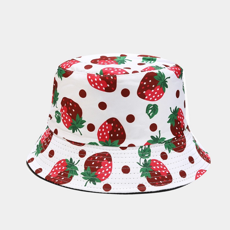 Femmes Mignon Sucré Fruit Impression Chapeau Seau display picture 3